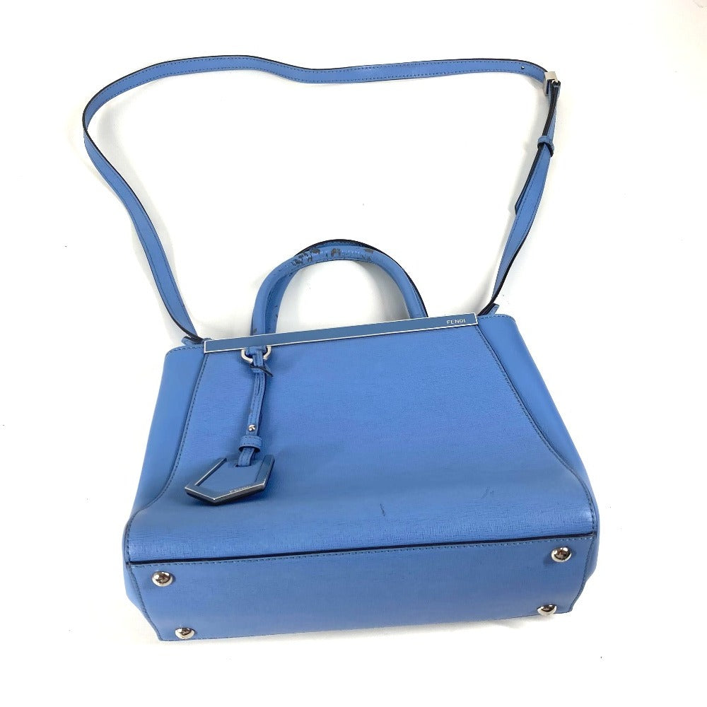 FENDI Handbag 8BH253 leather blue Petite to Jules
