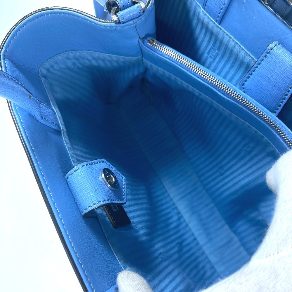 FENDI Handbag 8BH253 leather blue Petite to Jules