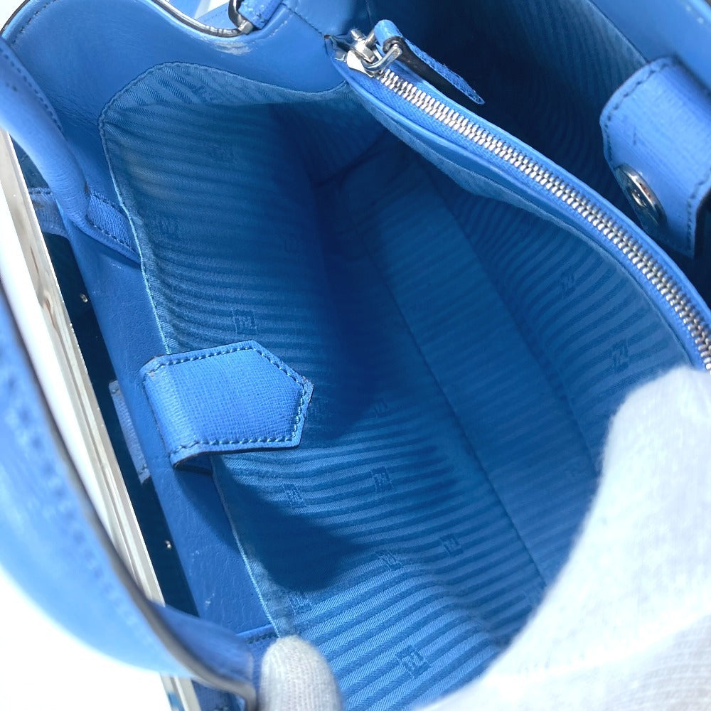 FENDI Handbag 8BH253 leather blue Petite to Jules