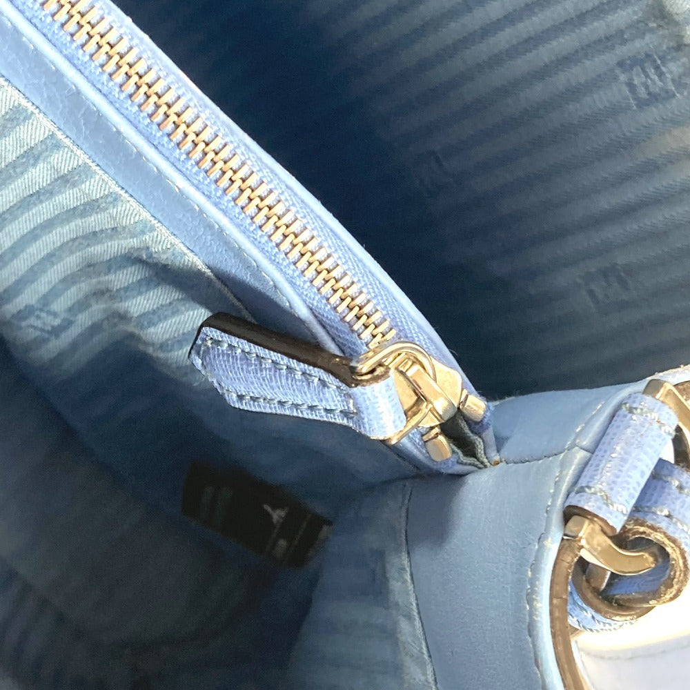 FENDI Handbag 8BH253 leather blue Petite to Jules