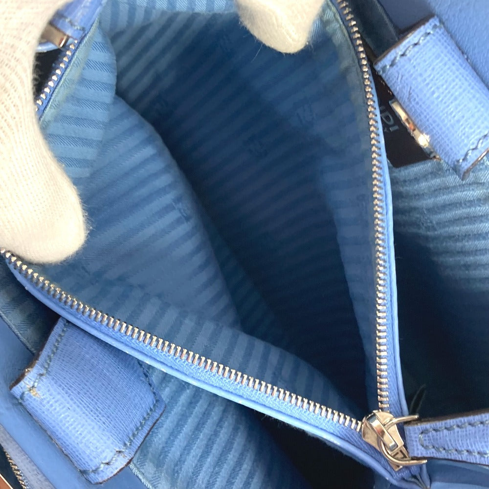 FENDI Handbag 8BH253 leather blue Petite to Jules