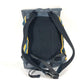 FENDI Backpack 7VZ031 Canvas / leather yellow Optikal Stripes mens Used Authentic