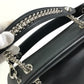 FENDI Backpack 8BZ042 leather black Bag to school Women Used Authentic