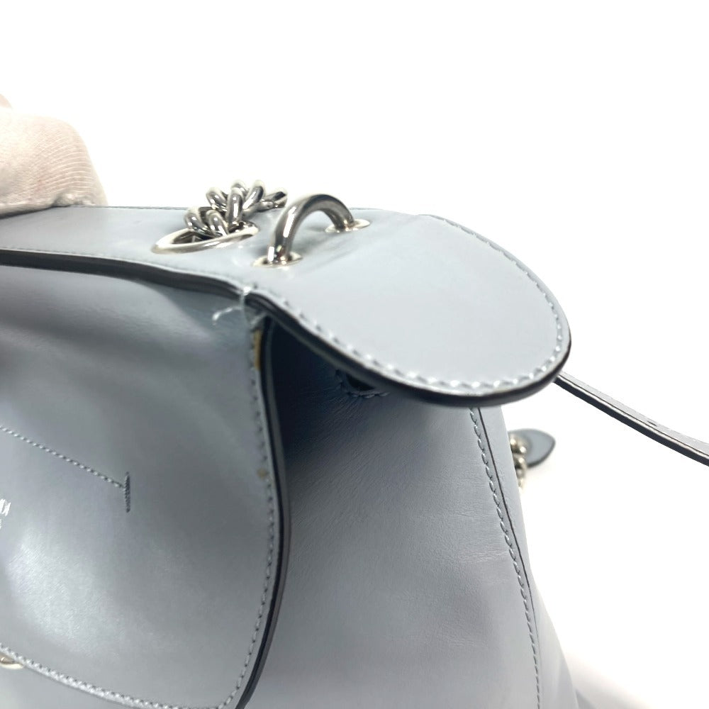 FENDI Backpack 8BZ042 leather blue to school Women Used Authentic