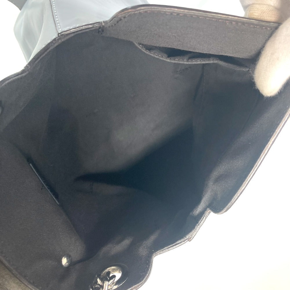 FENDI Backpack 8BZ042 leather blue to school Women Used Authentic