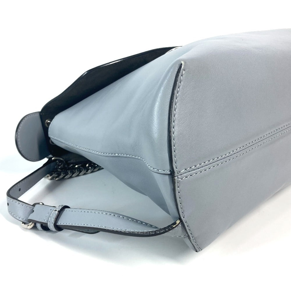 FENDI Backpack 8BZ042 leather blue to school Women Used Authentic