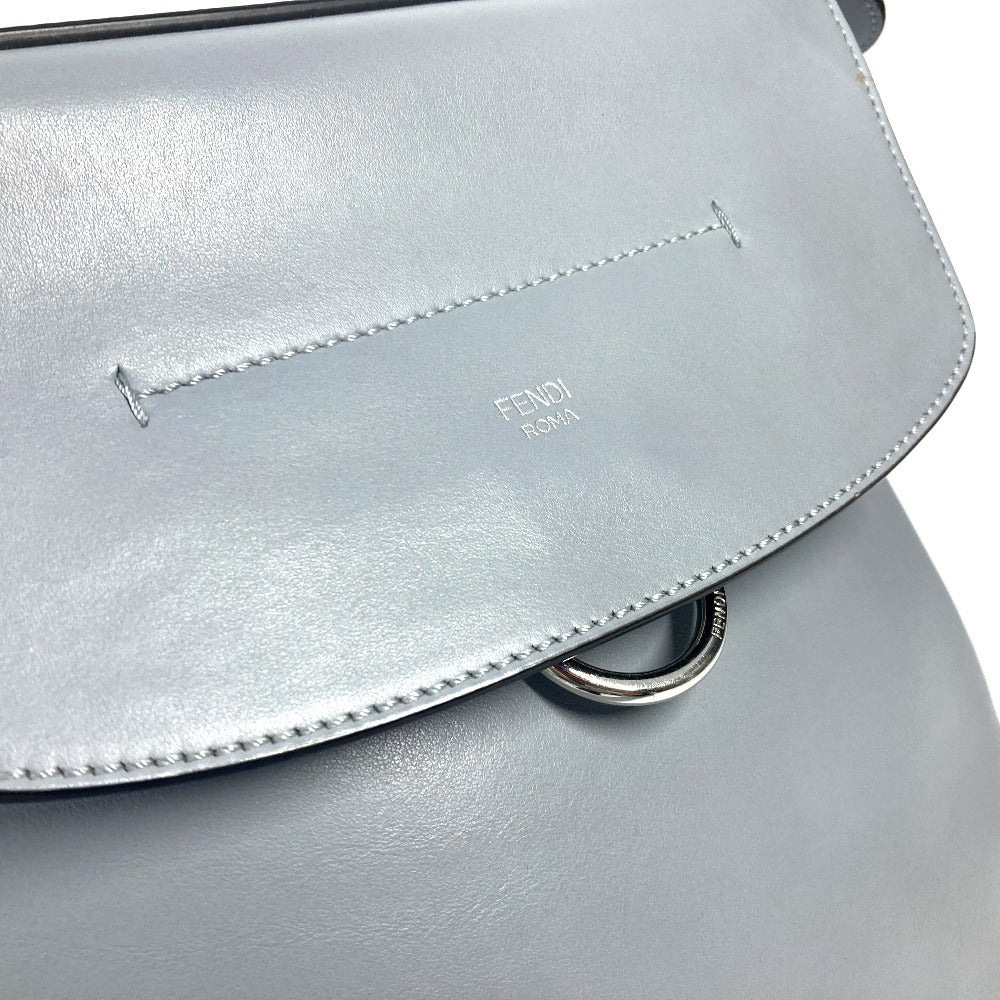 FENDI Backpack 8BZ042 leather blue to school Women Used Authentic