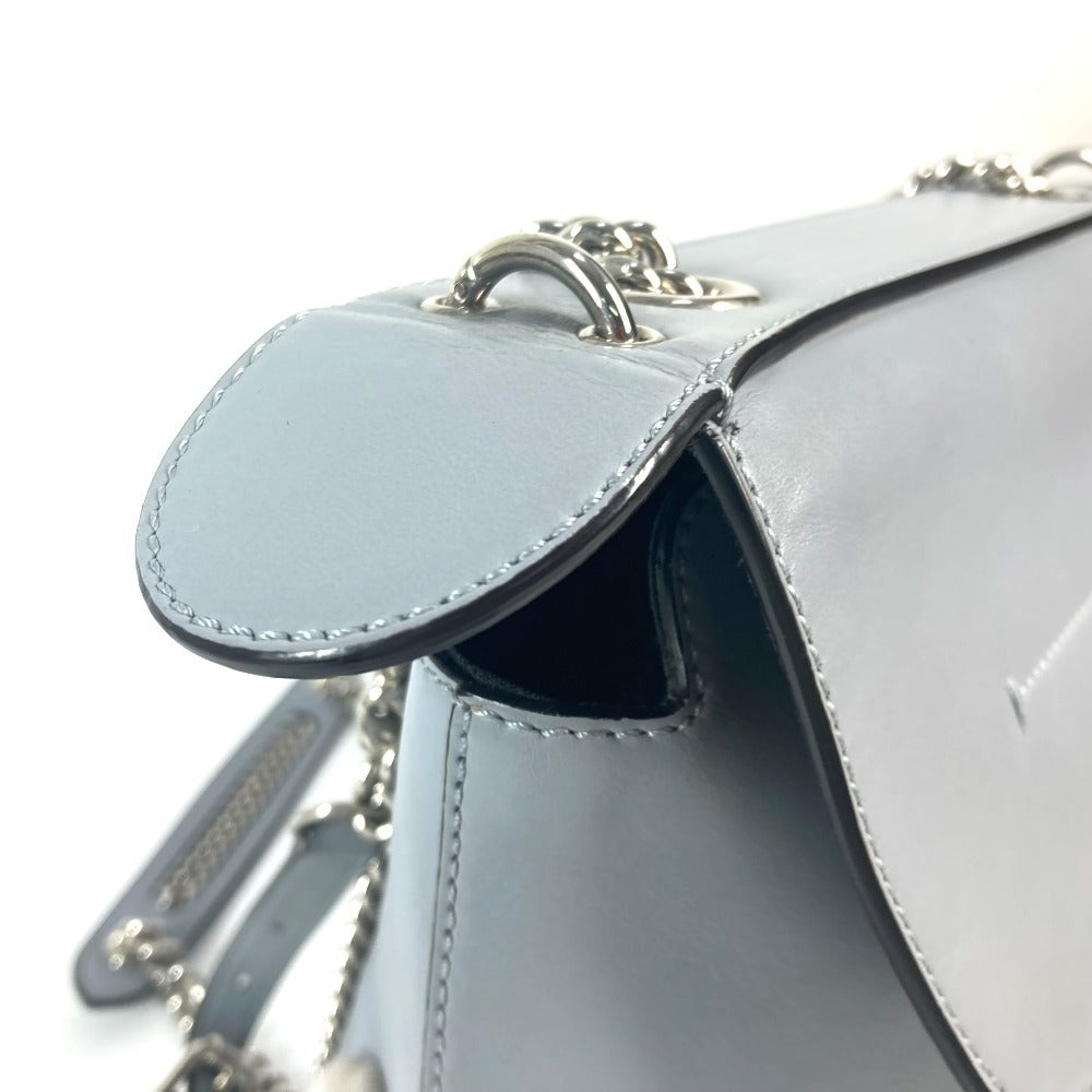 FENDI Backpack 8BZ042 leather blue to school Women Used Authentic