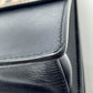 FENDI Handbag 8BT283 leather Brown x black FF Zucca Canai Women Used Authentic