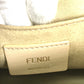 FENDI Shoulder Bag 8BT283 leather beige Multi studs Canai Women Used Authentic