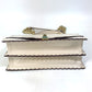 FENDI Shoulder Bag 8BT283 leather beige Multi studs Canai Women Used Authentic
