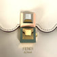 FENDI Shoulder Bag 8BT283 leather beige Multi studs Canai Women Used Authentic