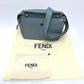FENDI Handbag 8BN293 leather blue Dot com Women Used Authentic