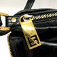 FENDI Business bag 8BT177 leather black Zip It mens Used Authentic