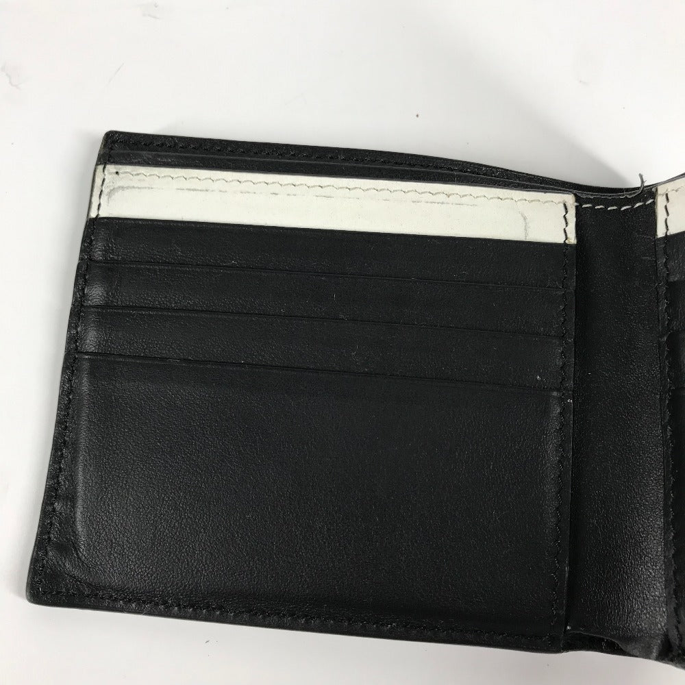 FENDI Folded wallet 7M0169 leather white Compact wallet Joshua Vides Collaboration mens Used Authentic