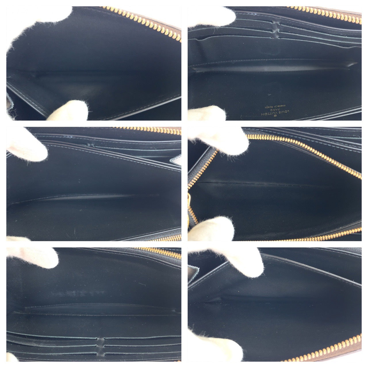 LOUIS VUITTON Long Wallet Purse M52746 Monogram canvas Brown Gold Metal Long Wallet Purse Zip Around monogram trunk time Zippy wallet Women Used Authentic