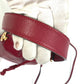 FENDI Shoulder Bag 8BS010 leather Red FFMetal Drawstring Bucket Mini Montresor Women Used Authentic