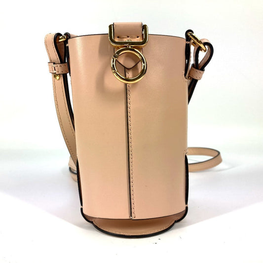 FENDI Shoulder Bag 7AR972 leather beige logo bottle holder