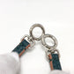 FENDI Shoulder Bag 8M0355 leather blue Ruffle Micro Peekaboo Women Used Authentic