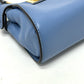 FENDI Shoulder Bag 7AS294 leather blue nano peekaboo