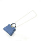 FENDI Shoulder Bag 7AS294 leather blue nano peekaboo