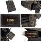 FENDI Shoulder Bag PVC Brown Gold Metal Crossbody Shoulder Bag Messenger Bag Zucca Pattern Women Used Authentic