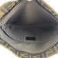 FENDI Shoulder Bag PVC Brown Gold Metal Crossbody Shoulder Bag Messenger Bag Zucca Pattern Women Used Authentic