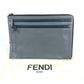 FENDI Clutch bag 7M0237 leather gray Zip mens Used Authentic