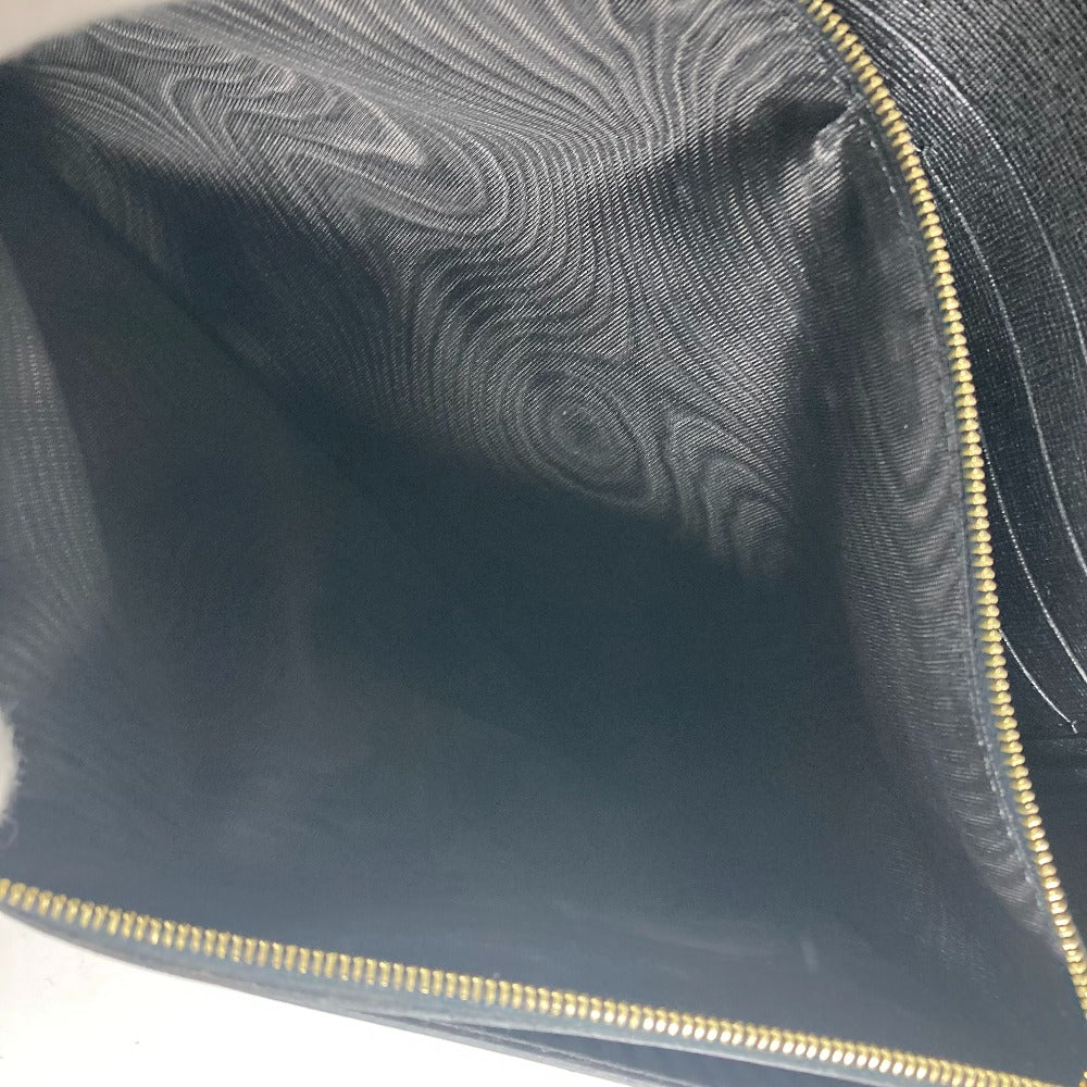 FENDI Clutch bag 8M0312 leather black flap To joule mens Used Authentic