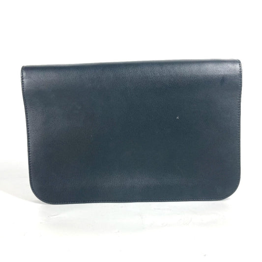 FENDI Clutch bag 8M0312 leather black flap To joule mens Used Authentic