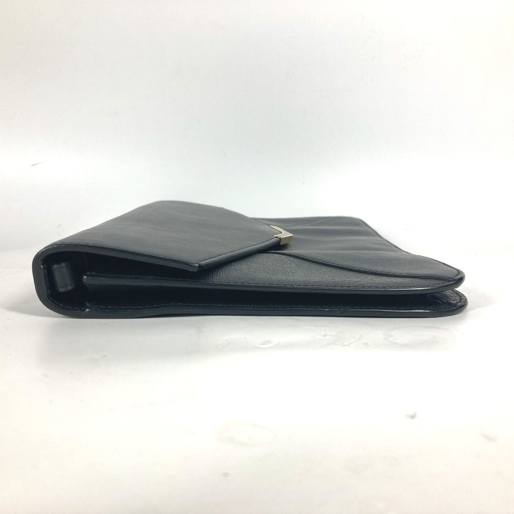 FENDI Clutch bag 8M0312 leather black flap To joule mens Used Authentic