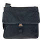 PRADA Shoulder Bag Nylon Black SilverMetal Crossbody Shoulder Bag Messenger Bag Triangle With logo Test mens Used Authentic