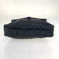 PRADA Shoulder Bag Nylon Black SilverMetal Crossbody Shoulder Bag Messenger Bag Triangle With logo Test mens Used Authentic