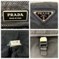 PRADA Shoulder Bag Nylon Black SilverMetal Crossbody Shoulder Bag Messenger Bag Triangle With logo Test mens Used Authentic