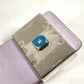 FENDI Pouch 7AS069 leather Light purple Eyewear Glasses Sunglasses Case FF logo glasses case Women Used Authentic
