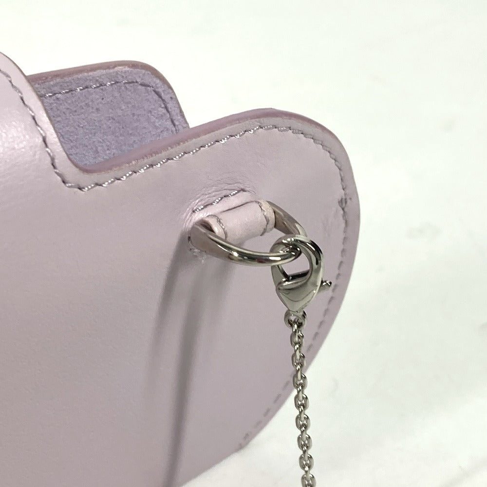 FENDI Pouch 7AS069 leather Light purple Eyewear Glasses Sunglasses Case FF logo glasses case Women Used Authentic