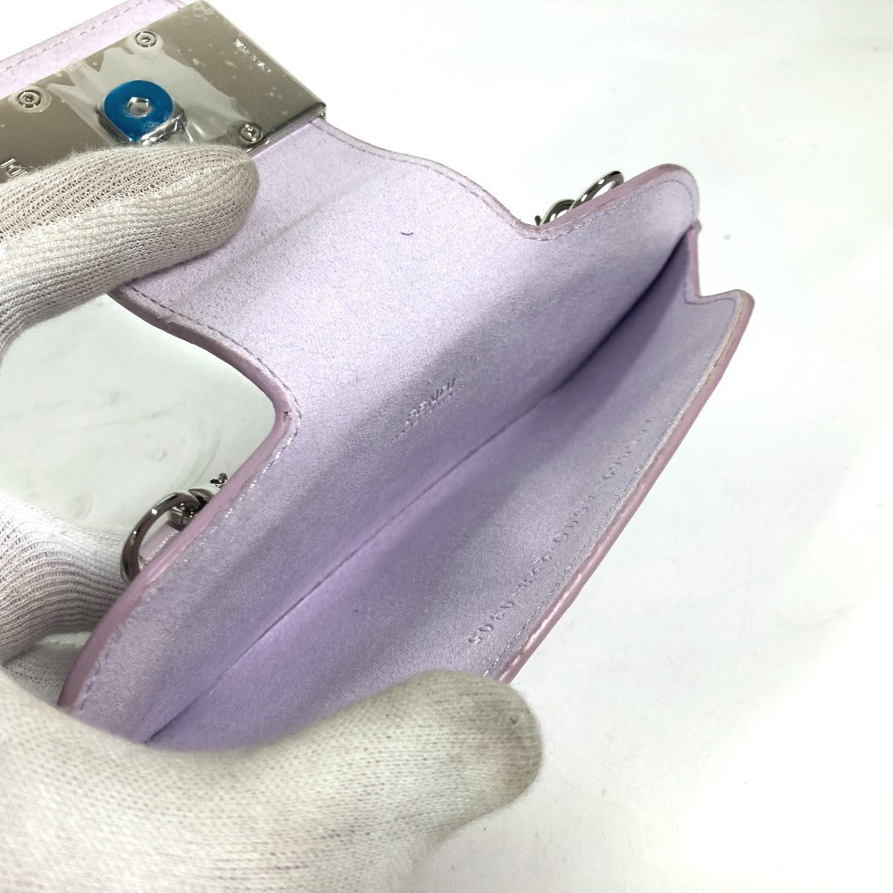 FENDI Pouch 7AS069 leather Light purple Eyewear Glasses Sunglasses Case FF logo glasses case Women Used Authentic