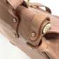 FENDI Tote Bag leather pink Turn lock Women Used Authentic