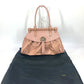 FENDI Tote Bag leather pink Turn lock Women Used Authentic