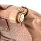 FENDI Tote Bag leather pink Turn lock Women Used Authentic