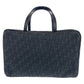 Dior Handbag MC0053 Canvas, Leather Black Silver Metal Handbag vanity bag Trotter Oblique Street chic Women Used Authentic