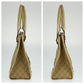 GUCCI Tote Bag 214397 Canvas, Leather Beige Ivory Gold Metal Tote Bag Shoulder Bag GG canvas Women Used Authentic