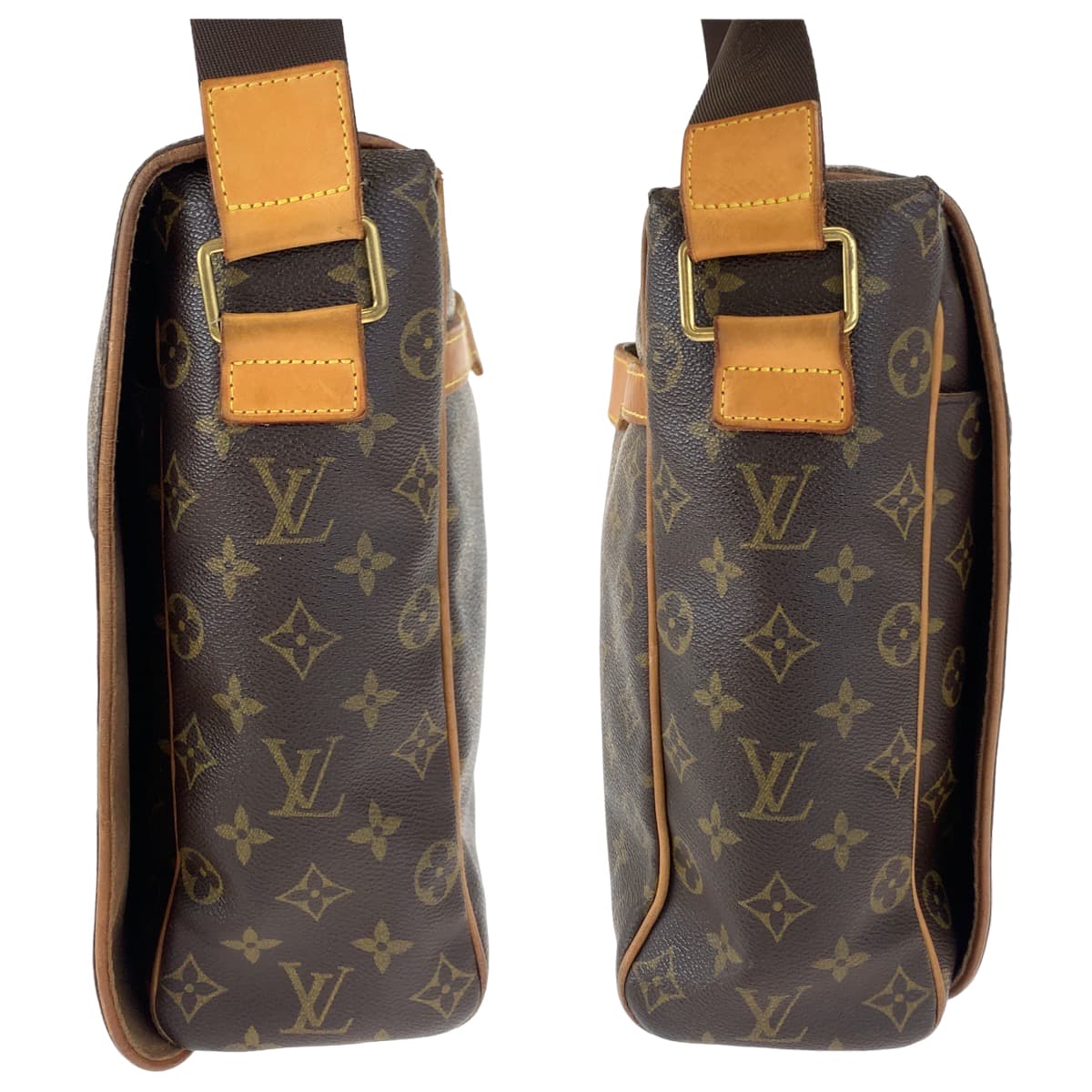 LOUIS VUITTON Shoulder Bag M45257 PVC Brown Monogram Abbesses