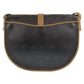 Dior Shoulder Bag leather Brown Gold Metal Crossbody Shoulder Bag Pochette Honeycomb Pattern Women Used Authentic