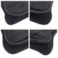 PRADA Shoulder Bag Nylon Black SilverMetal Crossbody Shoulder Bag Pochette Test Triangular logo mens Used Authentic