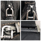 PRADA Shoulder Bag Nylon Black SilverMetal Crossbody Shoulder Bag Pochette Test Triangular logo mens Used Authentic