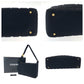 CHANEL Shoulder Bag canvas Black Gold Metal Chocolate bar COCO Mark