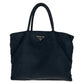 PRADA Tote Bag Nylon black Tote Bag handbag Test Triangle With logo Women Used Authentic