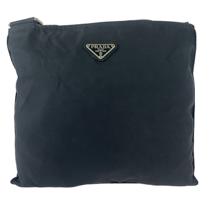 PRADA Shoulder Bag Nylon black Crossbody Shoulder Bag Messenger Bag Test Triangle With logo mens Used Authentic
