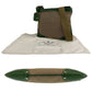 PRADA Shoulder Bag Canvas, Leather Beige Green SilverMetal Crossbody Shoulder Bag Messenger Bag Logo jacquard mens Used Authentic
